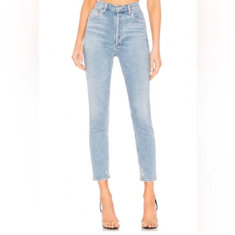 AGOLDE Nico High Rise Slim Jeans In Color Embark Size 31 - Picture 2 of 12